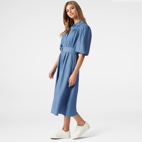 Forever New PIA PETITE PUFF
SLEEVE SHIRT
DRESS - Picture 2 of 8